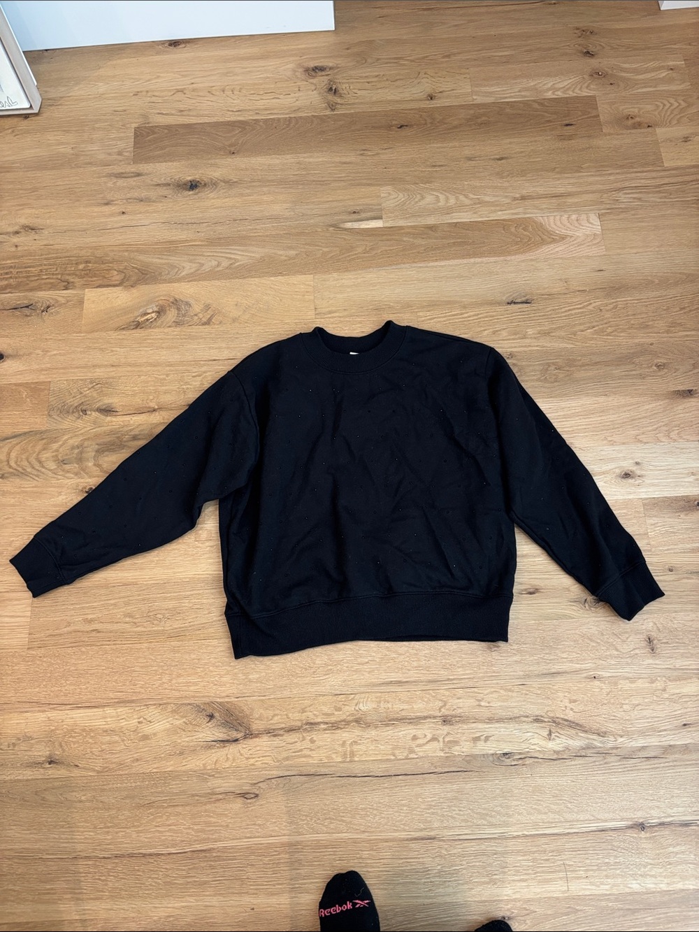 a new day Black Crewneck Sweater - Women's Classic Pullover